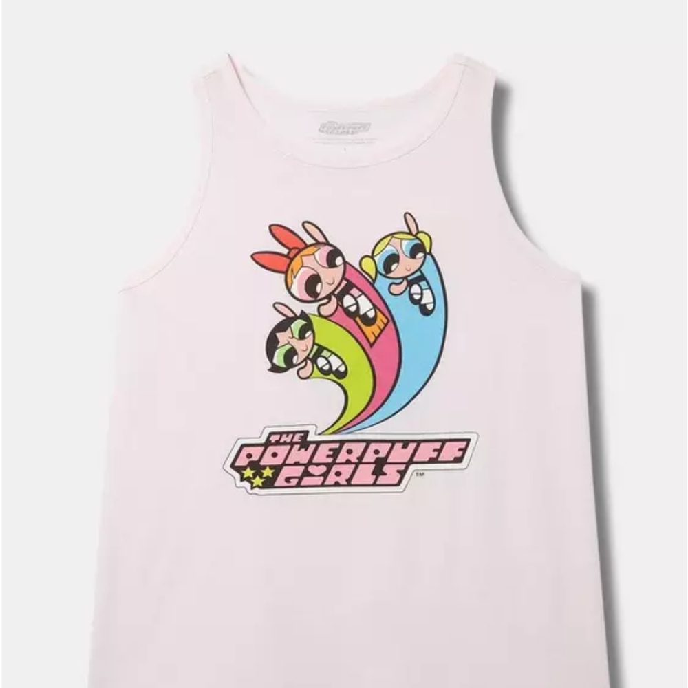 Powerpuff Girls Classic Fit Cotton Tank By Torrid Brand New Never Worn